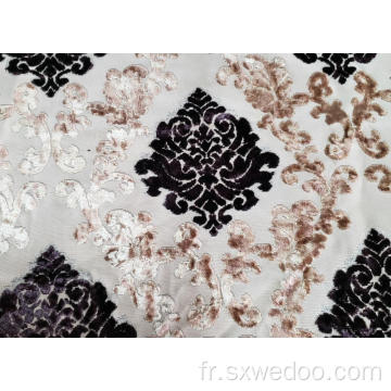 100% en tissu de tissu canapé Jacquard en tricoté en polyester